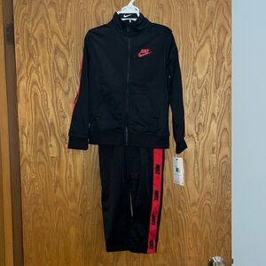 NWT $52 Nike Toddler Boys Navy Track Suit Athletic Jacket & Pants Set Sz 4T
